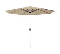Parasol droit HAPUNA rond 3,30m de diamètre beige Happy Garden