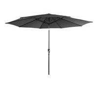 Parasol droit HAPUNA rond 3,30m de diamètre gris