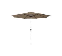 Parasol droit HAPUNA rond 3,30m de diamètre taupe
