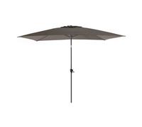 Parasol droit inclinable à manivelle - L.3 x l.2 m