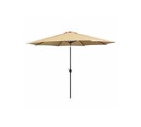 Parasol droit marbueno rond mat en acier toile en polyester 270 x 270