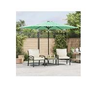 Parasol de jardin avec mât en acier bleu 388x388x248 cm parasol vidaXL
