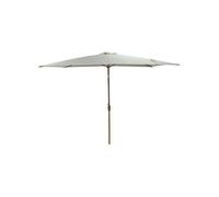 Parasol Droit rectangulaire 2x3m HAPUNA Beige - Parasol de Jardin Effet Bois - Ouverture manivelle