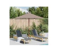 Parasol d'Extérieur avec Mât en Bois, Pare-soleil de Patio, Abri de Soleil, Parasol de Plage Jardin Terrasse Balcon, 44536