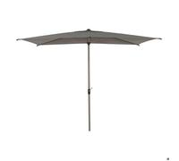 Parasol droit rectangulaire inclinable Loompa 3x2m café - Hespéride