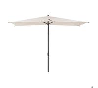 Parasol droit rectangulaire inclinable ""Loompa"" blé 2,5x2,5m - Hespéride