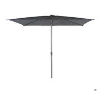 Parasol droit rectangulaire ""Loompa"" ardoise 3x2m en aluminium - Hespéride