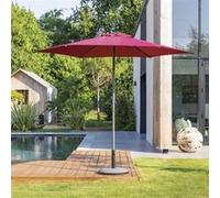 Parasol droit rond 2,7m Soya bordeaux Hespéride Bordeaux G