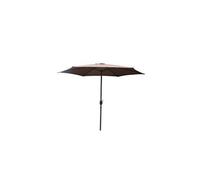 Parasol droit rond diamètre 2,94 m chocolat PORTOFINO