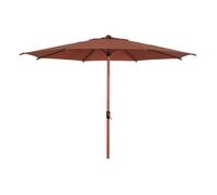 Parasol droit rond inclinable Loompa 3m acajou - Hespéride