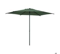 Parasol droit rond inclinable Soya 2,7m vert olive - Hespéride