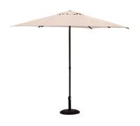 Parasol droit rond inclinable ""Soya"" blé 2,7m - Blé - Hespéride