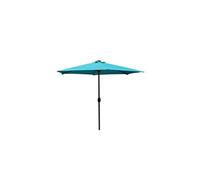 Amalfi parasol droit rond led diamètre 2,7 m bleu