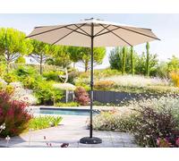 Parasol Droit Rond Loompa Taupe - 3 M - Hespéride Multicolore