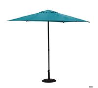 Hespéride Parasol droit rond Soya – bleu canard 2,7 m en acier