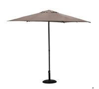 Hespéride - Parasol droit rond Soya Taupe