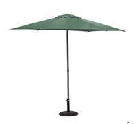 Parasol Droit Carré Soya vert olive 2,7m Hespéride