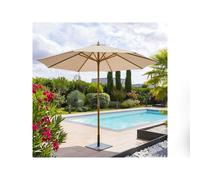 Parasol droit rond tinaei taupe - 3 m - hespéride
