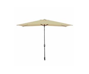 Parasol droit toile en polyester mat en acier carre marbueno 200 x 200