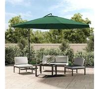 Parasol de Jardin en Porte-à-faux Pare-soleil Abri de Soleil Blanc Sable vidaXL