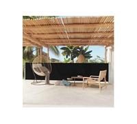 Parasol droit toile en polyester rectangle mat en acier