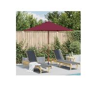 Parasol d'Extérieur avec Mât en Bois, Pare-soleil de Patio, Abri de Soleil, Parasol de Plage Jardin Terrasse Balcon, 44537
