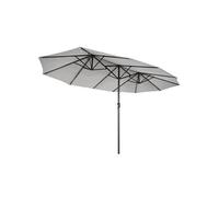 Parasol droit toile en polyester rectangulaire mat en aluminium GENERIQUE 450 x 265