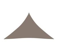 Parasol droit triangulaire 350 x 350 vidaxl mat en acier Beige G