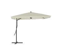 Parasol droit vidaxl carre 350 x 350 mat en acier toile en polyester