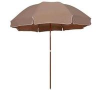 Vidaxl Parasol Avec Mat En Acier 300 Cm Taupe