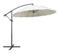 vidaXL Parasol suspendu 3 m Aluminium Blanc