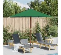 vidaXL Parasol d'extérieur 44534 avec mât en bois – Pare-soleil pour patio, jardin