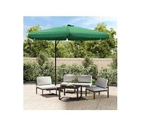 Parasol droit vidaxl toile en polyester mat en acier rond 300 x 300