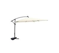Parasol Ecru Déporté Carré 3 X 3 M Led Solenzara Beige