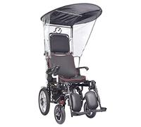 Parasol électrique pour fauteuil roulant, protection contre la pluie, protection UV, auvent pour la plupart des fauteuils roulants, housse de parapluie pliable