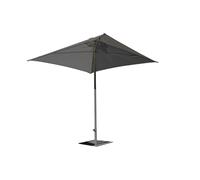 Parasol en aluminium laqué et toile olefin - gris anthracite