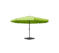 Parasol en aluminium Meran Pro, Ø 5m vert avec pied