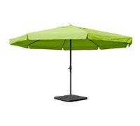 Parasol En Aluminium Meran Pro, Gastronomie, Marché, Avec Volant, Ø 5m Vert Avec Pied Vert