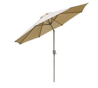 Parasol en aluminium N19, 300 cm, inclinable, inoxydable - crème