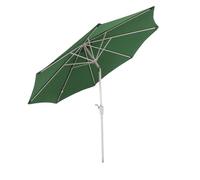 Parasol en aluminium N19, 300 cm, inclinable, inoxydable - vert