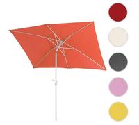 Parasol en aluminium N23, 2x3m, rectangulaire, inclinable, inoxydable - bordeaux