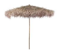 Parasol En Bambou 270 Cm Avec Toit Tressé À La Main En Feuille De Banane Et Uv 50+