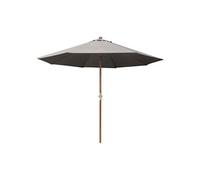 Parasol bois 3m manivelle - Couleur - Gris