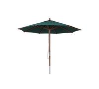 Parasol De Restaurant Hwc-C57b, Parasol De Jardin, Polyester/Bois 14 Kg, Rond Ø 3 M, Câble De Traction Résistant Aux Chocs Vert Foncé Vert
