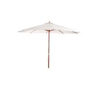 Parasol en bois, parasol de jardin Florida, parasol de marché, 3,5m crème