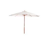 Parasol en bois, parasol de jardin Florida, parasol de marché, 3,5m crème