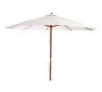 Parasol en bois, parasol de jardin Florida, parasol de marché, 3,5m crème Beige G