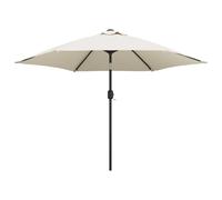 Parasol de Jardin en Porte-à-faux avec LED Pare-soleil Patio Blanc Sable vidaXL