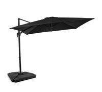 Parasol en porte-à-faux Pisogne 300x300cm - Premium parasol - Noir | Incl. Dalles de parasol remplissables