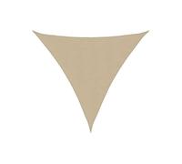 Parasol en tissu Oxford triangulaire 3,6x3,6x3,6 m Beige